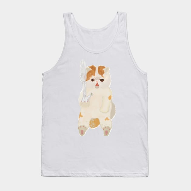 Bong cat Tank Top by isarol